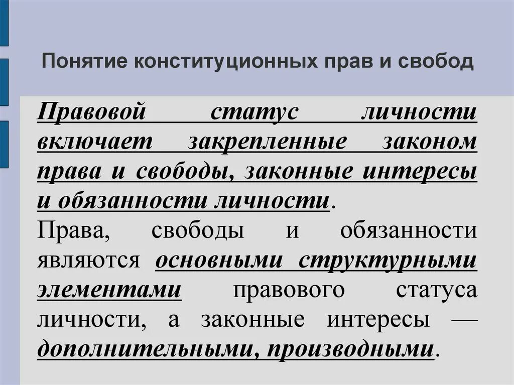 Свободы и законные интересы работника. Понятие конституционных прав и свобод. Конституционное право понятие. Понятие конституционных свобод.