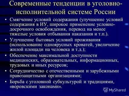 Уголовно исполнительная политика
