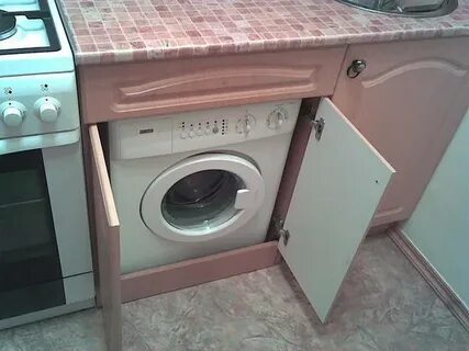 Можно ставить стиральную машину на кухне