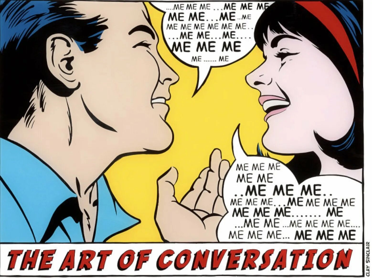 I have a conversation. The art of conversation. discussion art. ум meme. нарциссизм.