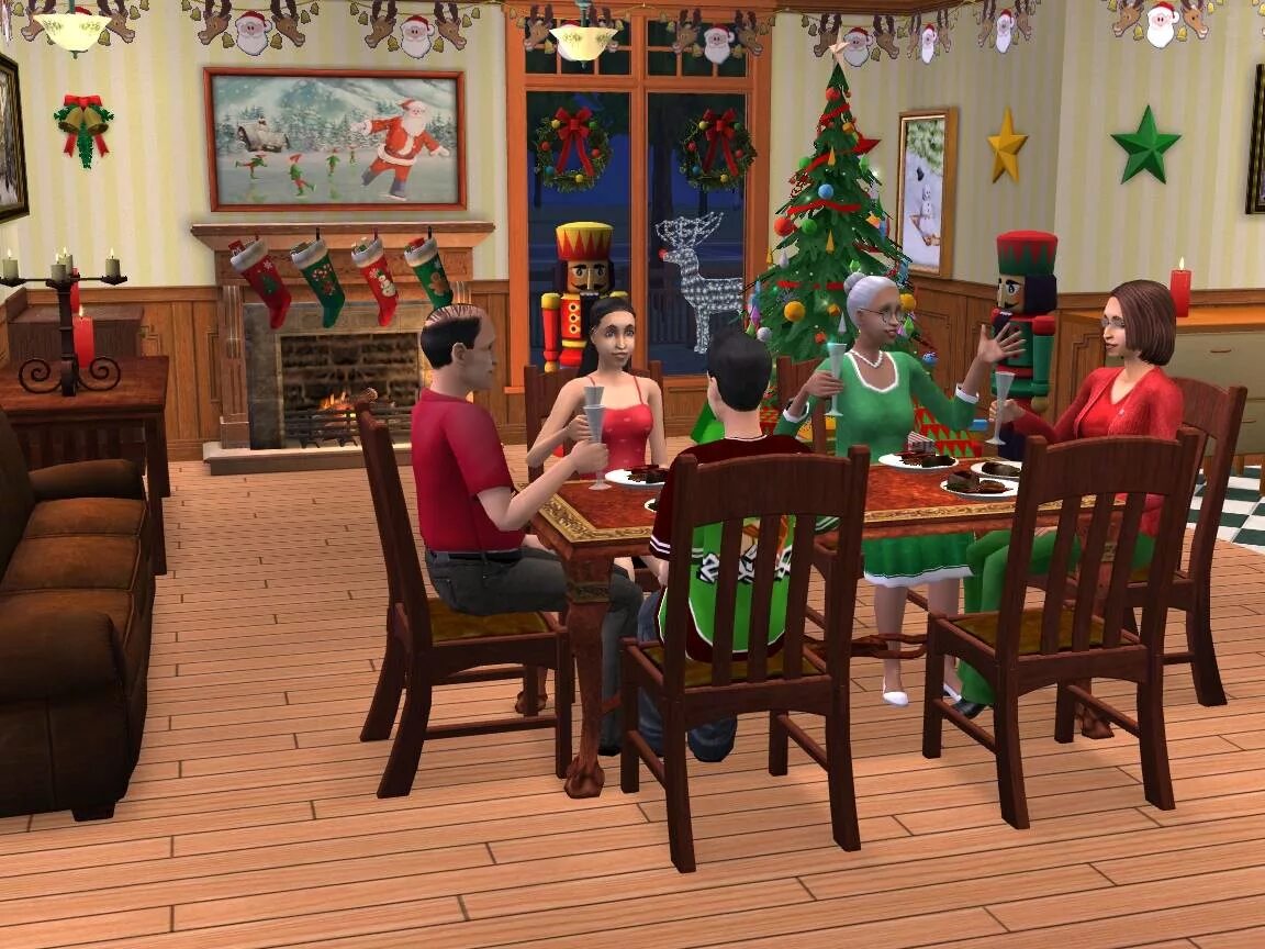 The SIMS 2. Christmas SIMS 2. Симс 2 новый год. SIMS 2 Christmas Party Pack.