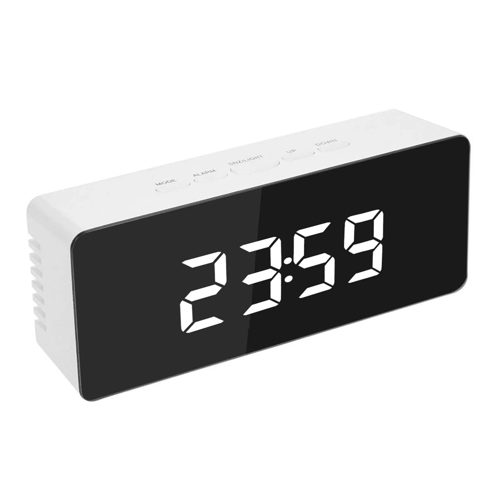 Часы настольные цифровые. Светодиодный цифровой будильник Snooze. Часы электронные настольные led Mirror Clock. Настольные электронные цифровые часы (белые с красной подсветкой). LADECOR будильник электронный термометр USB 10×3×5.