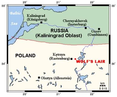 Волчье на карте