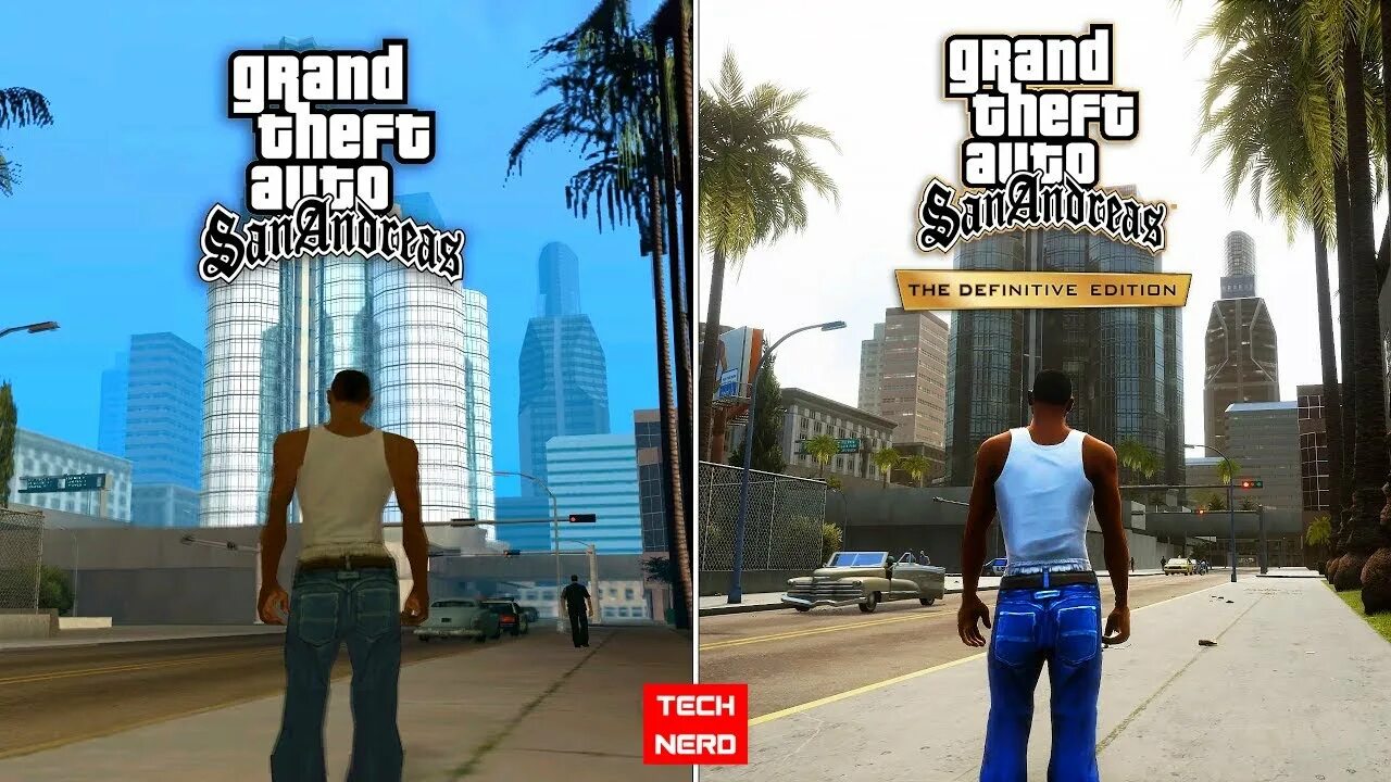 Gta sa the definitive edition. Ремастер гта сан андреас. гта сан андреас ремастер vs оригинал. гта сан андреас оригинал оригинал. gta san andreas vs definitive edition.