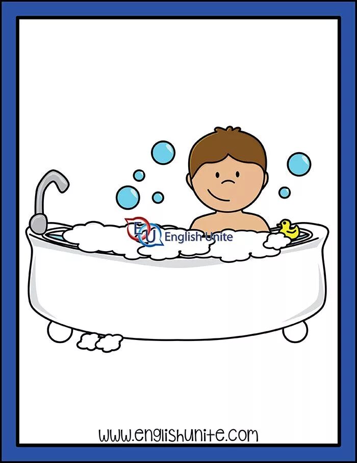 He has a bath. Take a Bath Flashcard. Have a Bath Flashcard. Take Bath Flashcards for Kids. Take a Bath Clipart.