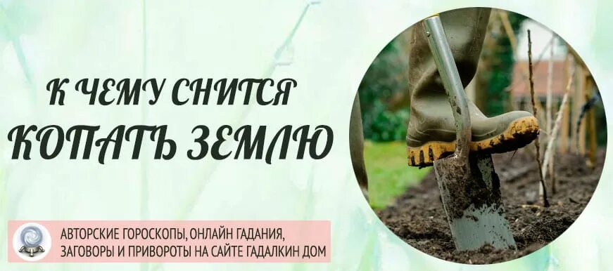 К чему снится сон копать землю