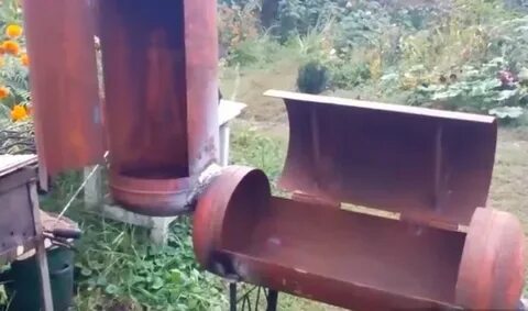 Коптильня из баллона чертеж