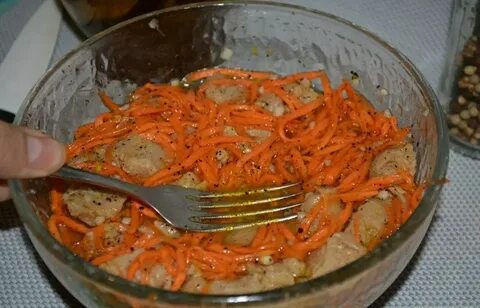 Морковь с соевым мясом