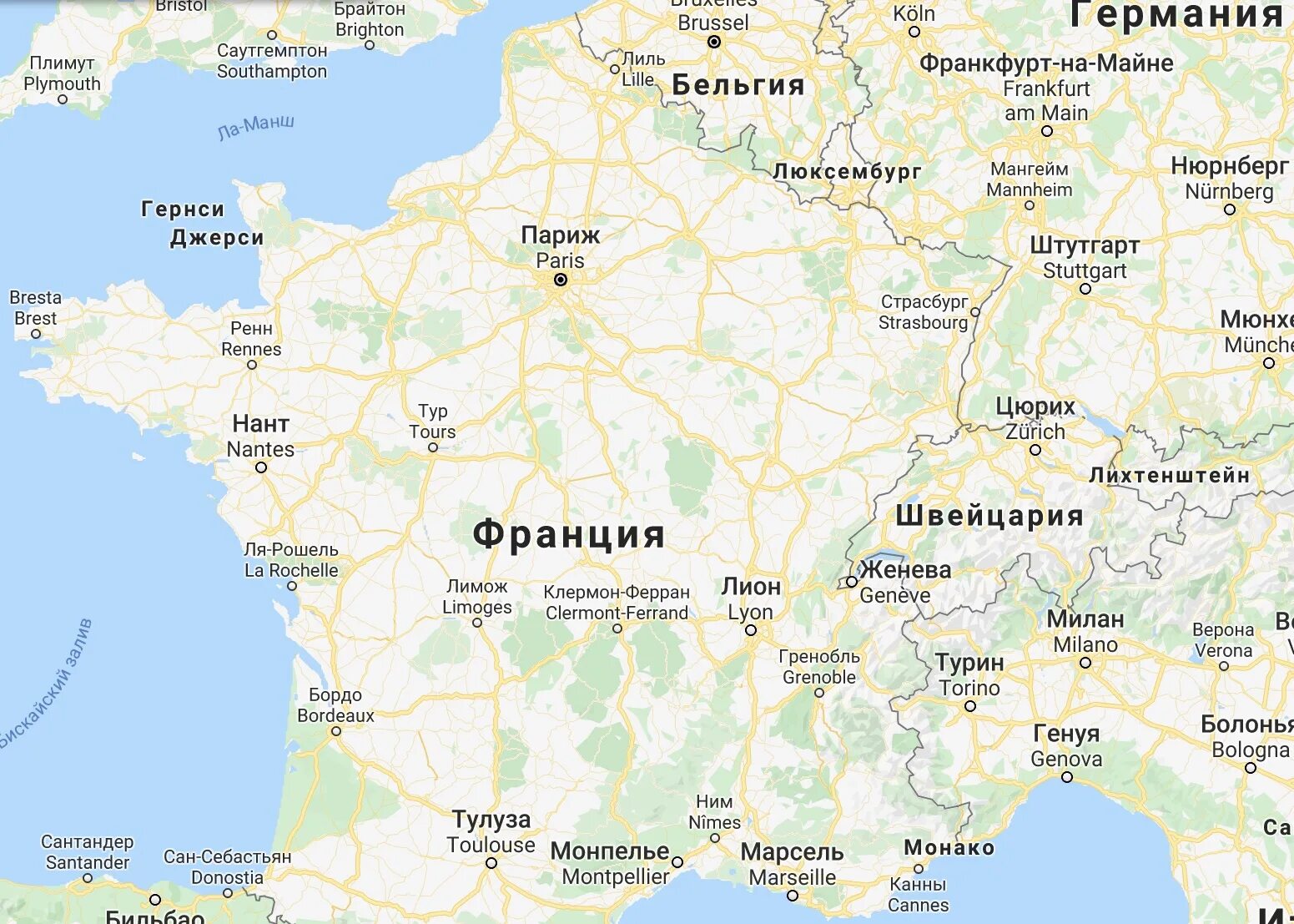 Гренобль на карте Франции. Тулуза Франция на карте Франции на русском. Клермон на карте Франции.