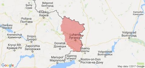 Граница луганска карта