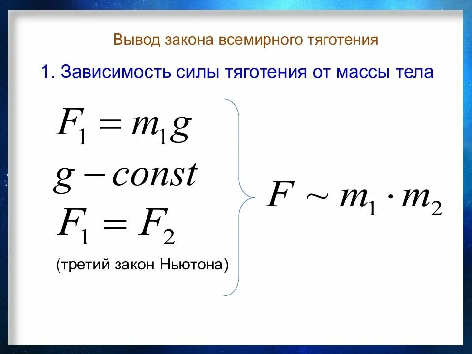 Закон Всемирного тяготения. Закон Всемирного тяготения формула. Всемирное тяготение. Закон тяготения Ньютона. К выводу о существовании сил всемирного тяготения