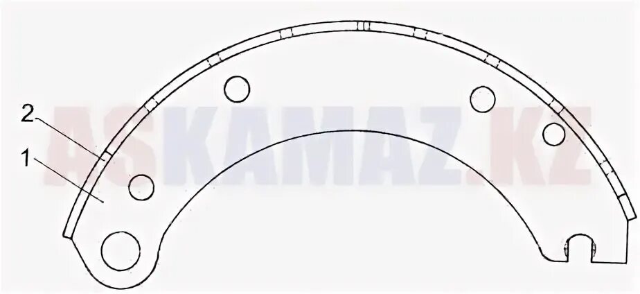 Колодка тормозная камаз 43118