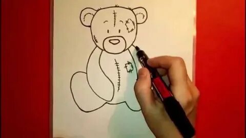Видео как нарисовать мишку