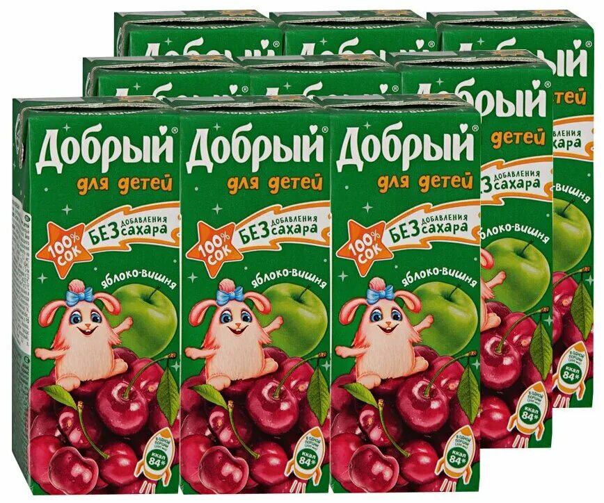 2 упаковка. сок детский добрый яблоко. сок добрый яблоко-персик 0,2 л. сок добрый мультифрукт 200. сок добрый детский.