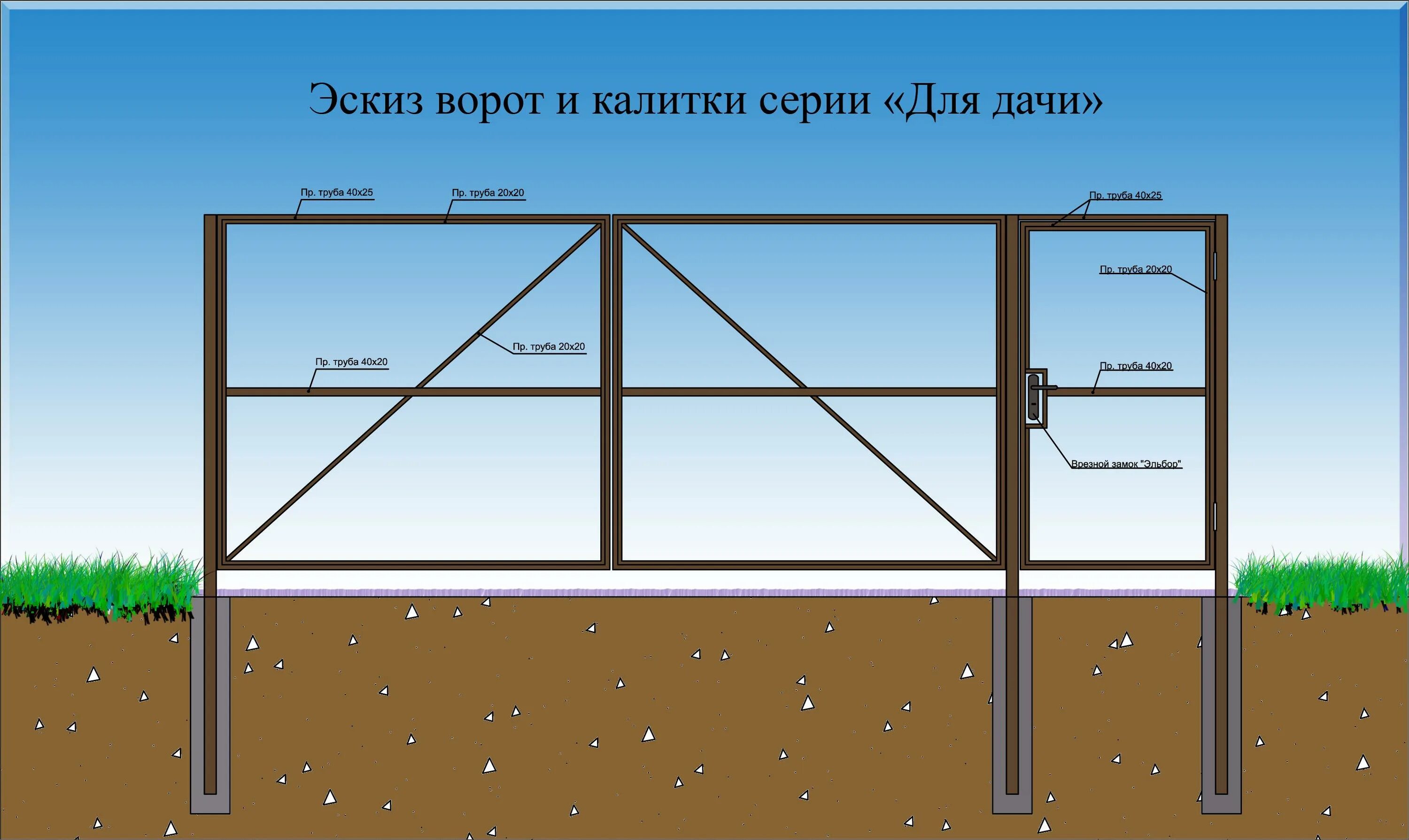 Как установить калитку