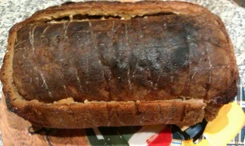 Мясо в хлебе в духовке