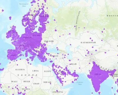 Карта покрытия 5g