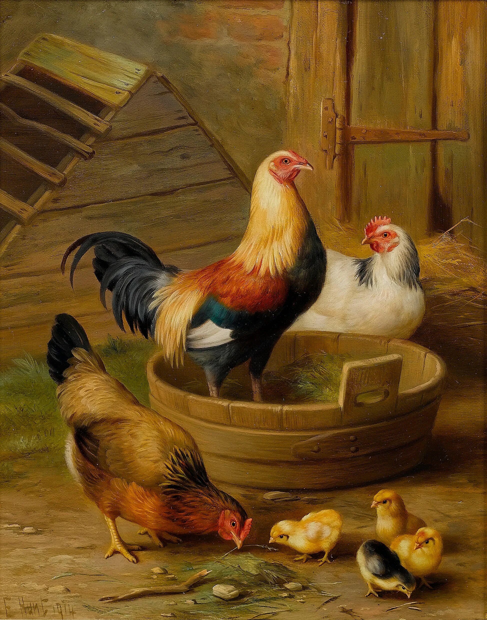 Картины с курами