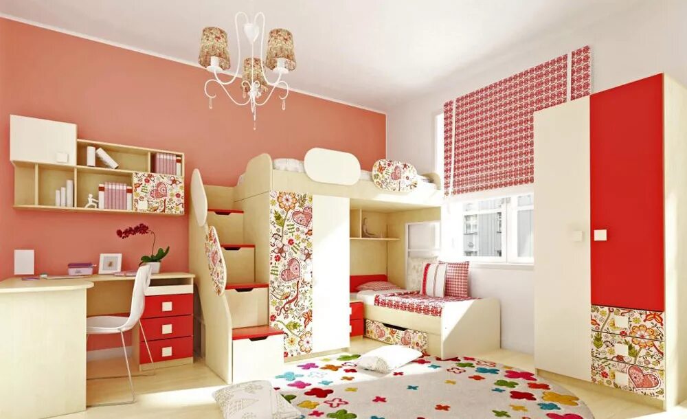 Красивые детские комнаты. Детские комнаты для девочек. Мебель для детской комнаты девочке. Спальня для двух девочек. Мебель для 2 детей