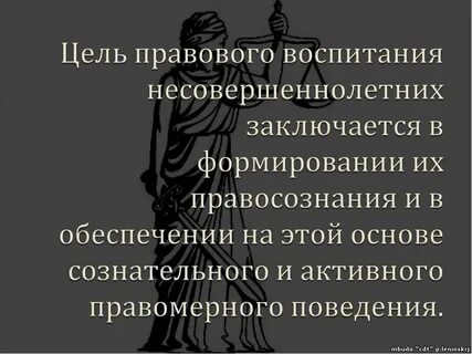 Цель правового поведения