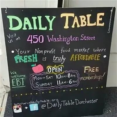 Daily table. Daily table
