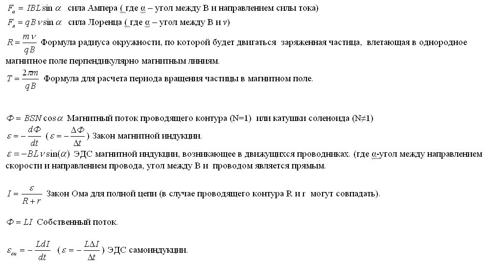 Прочитайте перечень понятий идеальный газ электромагнитная индукция. Магнитное поле формулы 11 класс. Формулы по теме магнитное поле электромагнитная индукция. Электромагнитная индукция физика 11 класс формулы. Магнитное поле физика 11 класс формулы.