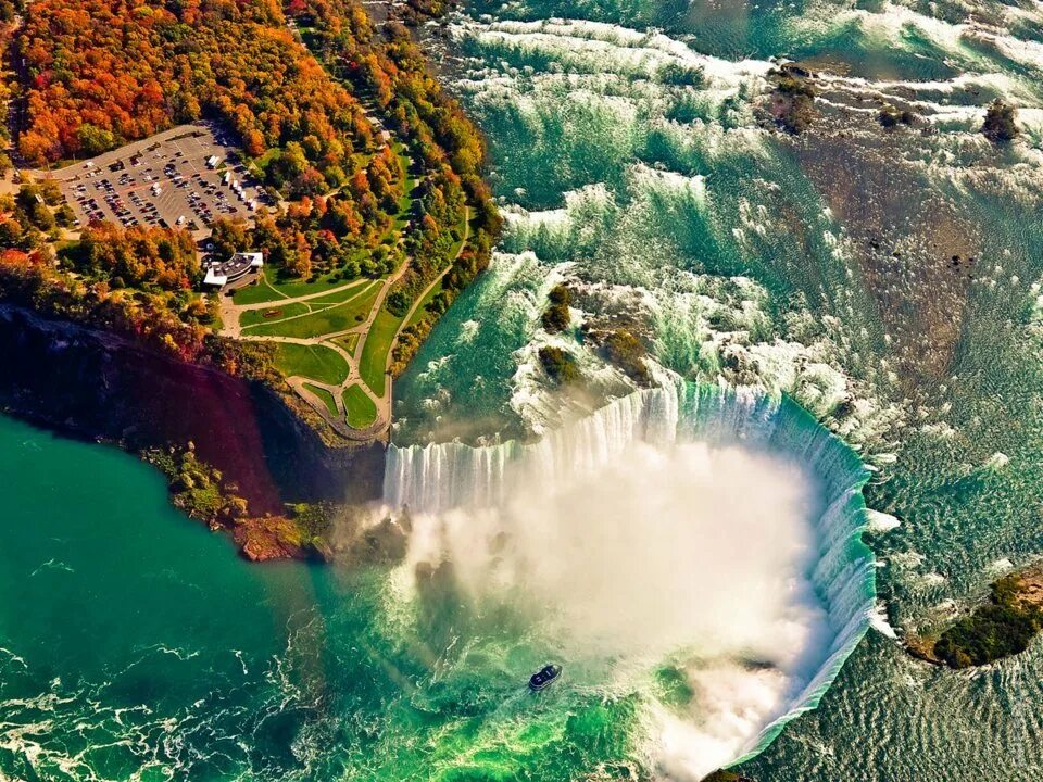 Самые красивые и интересные места. Ниагарский водопад Канада. Ниагарский водопад, Канада, США. Ниагарский водопад Нью-Йорк. Ниагарский водопад сверху.