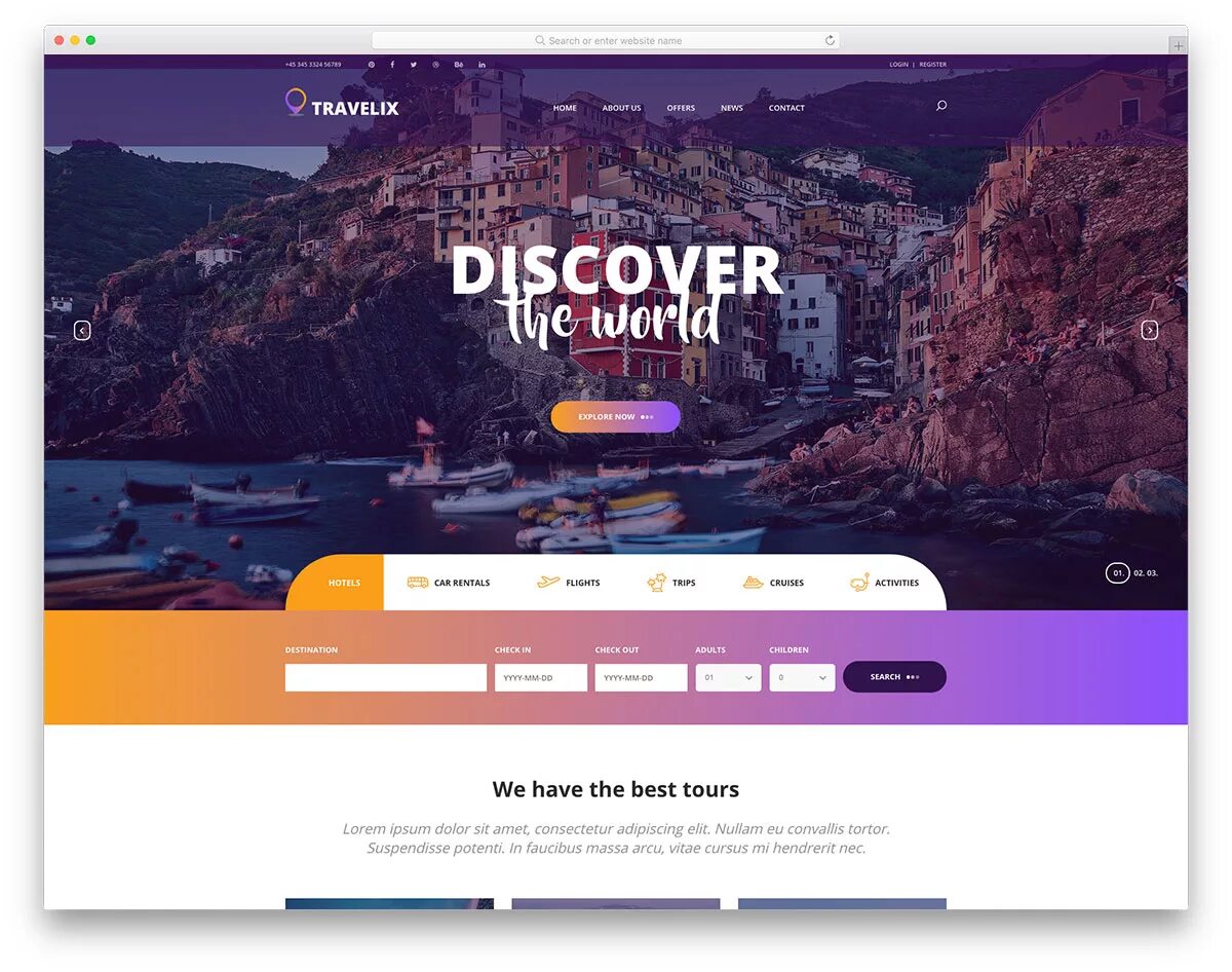 Web html template