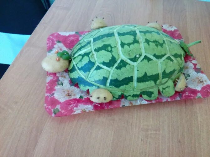 Конкурс черепаха. Поделки из арбуза. Черепаха из арбуза поделка. Поделка в садик из арбуза черепаха. Черепашка из овощей.