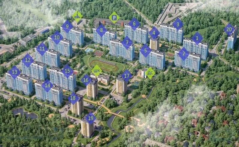 Продолжается строительство микрорайона "Лобня Сити"