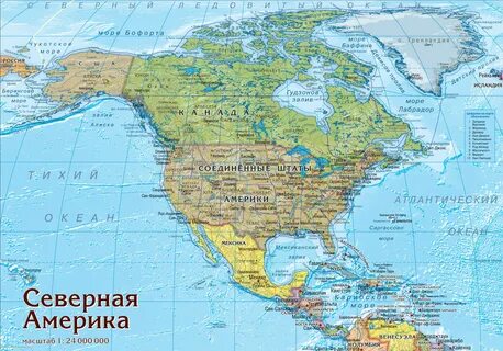 Карта пазл. Северная Америка