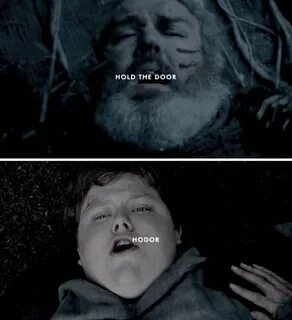 Hold the door
