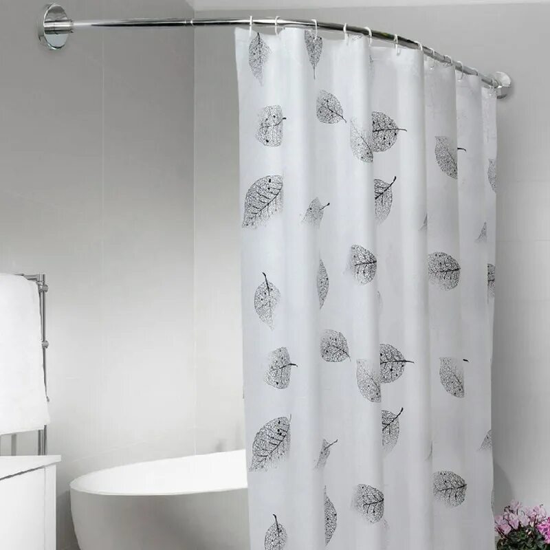 Шторка для ванной полукруглая. Curved Shower Curtain Rod 90х90. Shower Curtain шторы для ванной. Круглая шторка для ванной. Угловая штора для ванной.