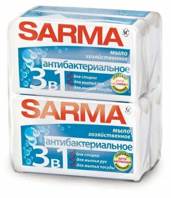 Мыло хозяйственное сарма антибактериальное 3в1 140г на белом фоне. Сарма антибактериальный. Сарма. Эф. Sarma хозяйственное мыло против пятен, 140г,.
