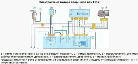 Электрическая схема калины