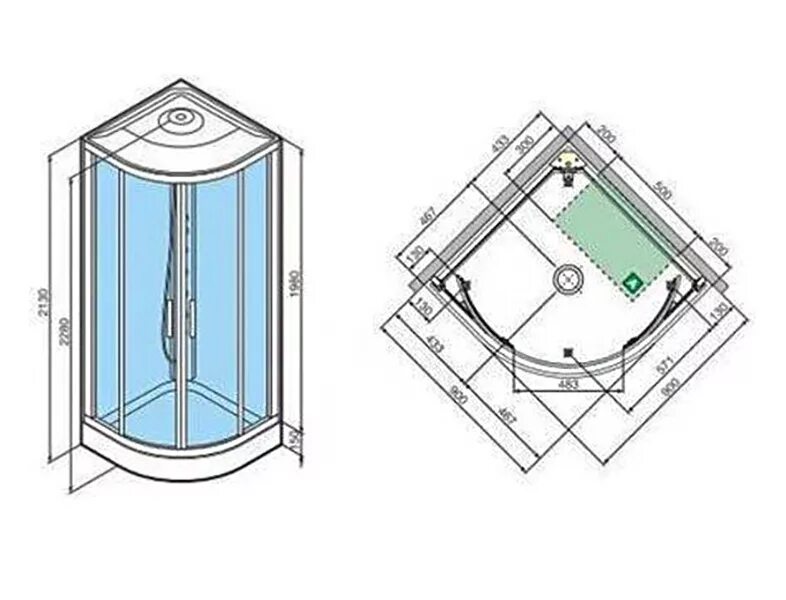 Душевые кабины standart. Душевая кабина габариты 90x190x90. Душевая кабина 90х90 угловая габариты. Душевая кабина угловая 80х100 габариты. Душевая кабина 90х90 угловая высота 2000 мм.