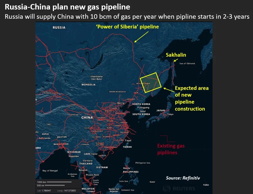 Сибирь чина. Китайский Gas. Поставки газа в Китай из России 2022.