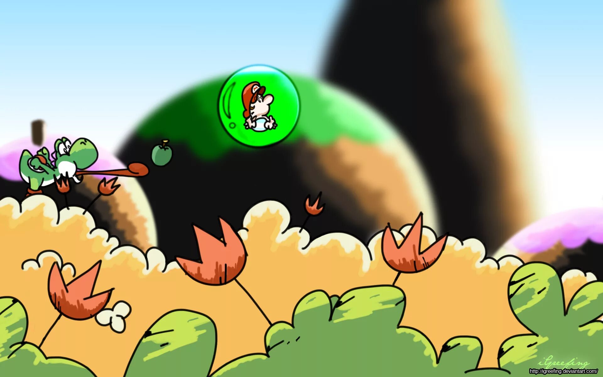 Mario yoshi island 2