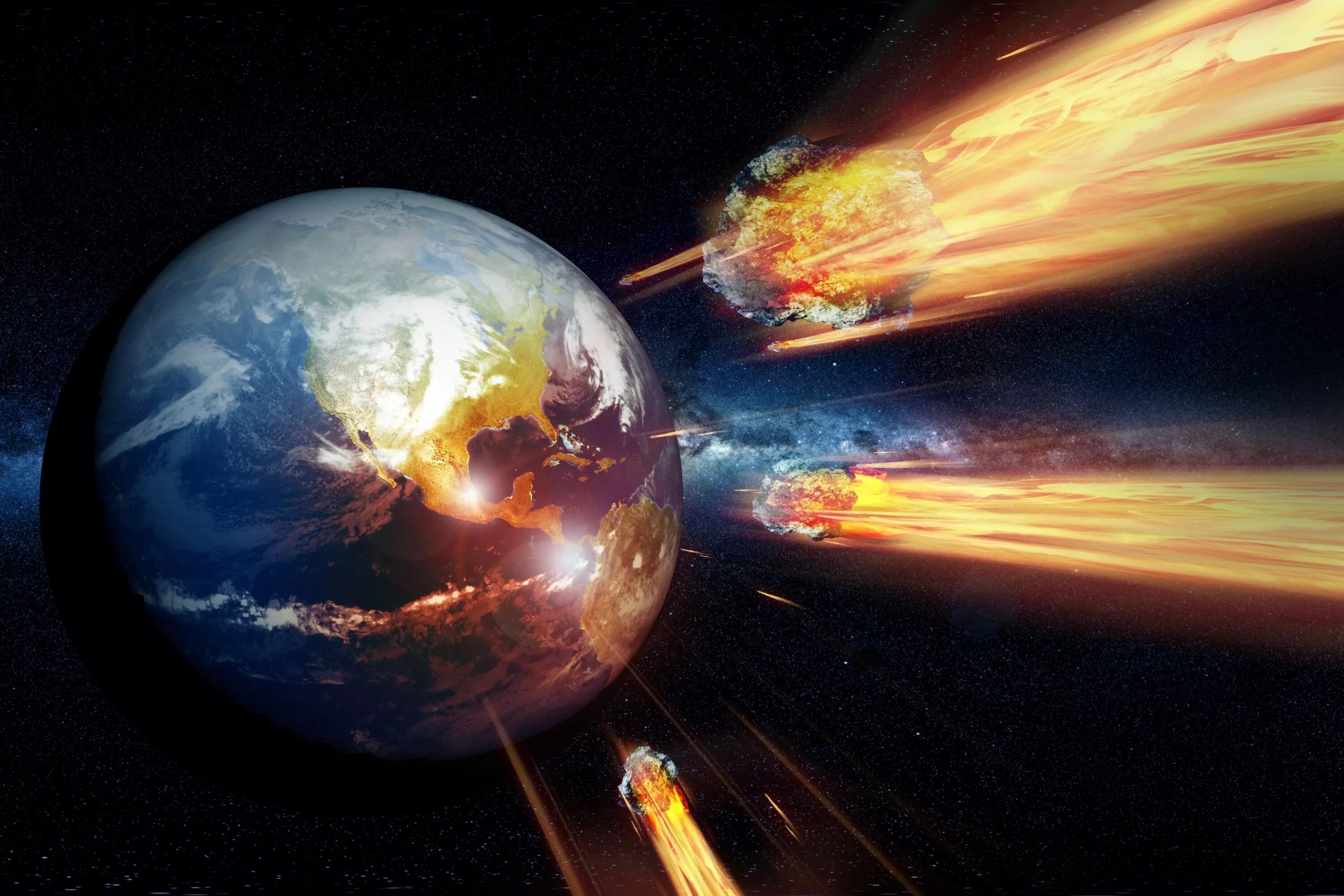 Метеорит падает на землю. Столкновение земли. Планета земля катастрофа. Конец света метеорит.