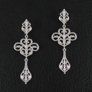 Ажурные серьги