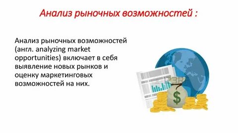 Понятие рынка анализ рынка
