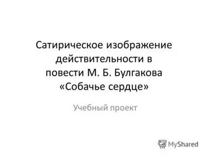 Сатирическое изображение собачье сердце