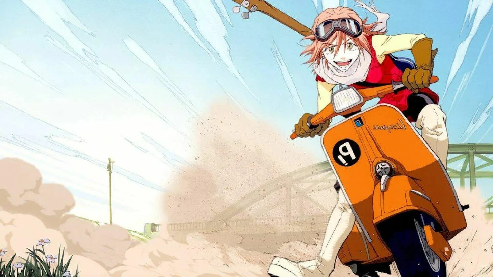 Fool on cool. Харуко Харухара. Харуко Харухара FLCL. FLCL аниме. Anime фури кури.