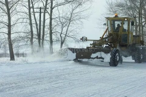 Уборка грейдером
