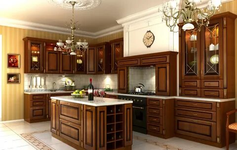 Красивые кухни из дерева