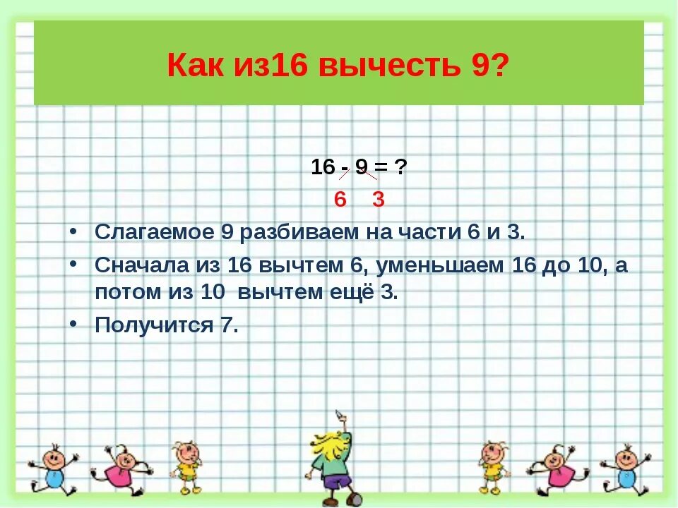 5 7 отнять 1 2. Сложение и вычитание чисел первый класс. Прибавление числа три. Из - вычесть -. Сложение 3 слагаемых.