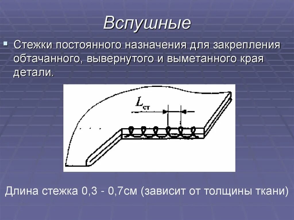 Вспушные Стежки. Петлеобразные вспушные Стежки. Ручные Стежки постоянного назначения. Петлеобразный шов. Строчка крестообразного стежка строчка петлеобразного стежка