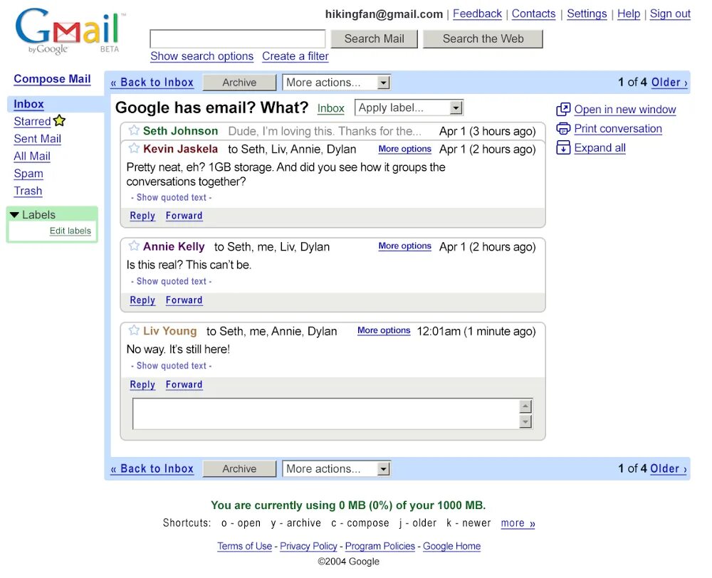 El gmail com. Gmail 2004. Гугл 2004 года. Gmail фото. Интерфейс gmail в 2004 году.