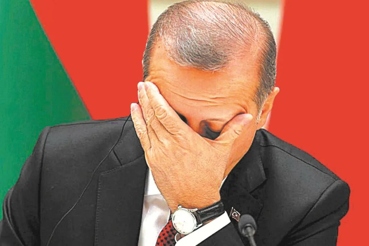 Держитесь на турецком. Реджеп Эрдоган расстроен. Эрдоган грустный. Эрдоган удивлен. Эрдоган смеется.