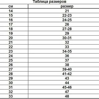Как определить размер валенок
